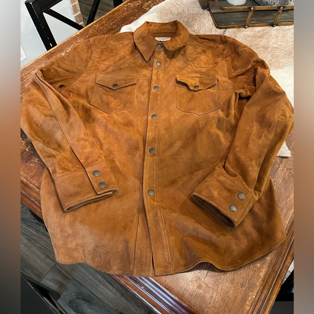 Tecovas suede overshirt